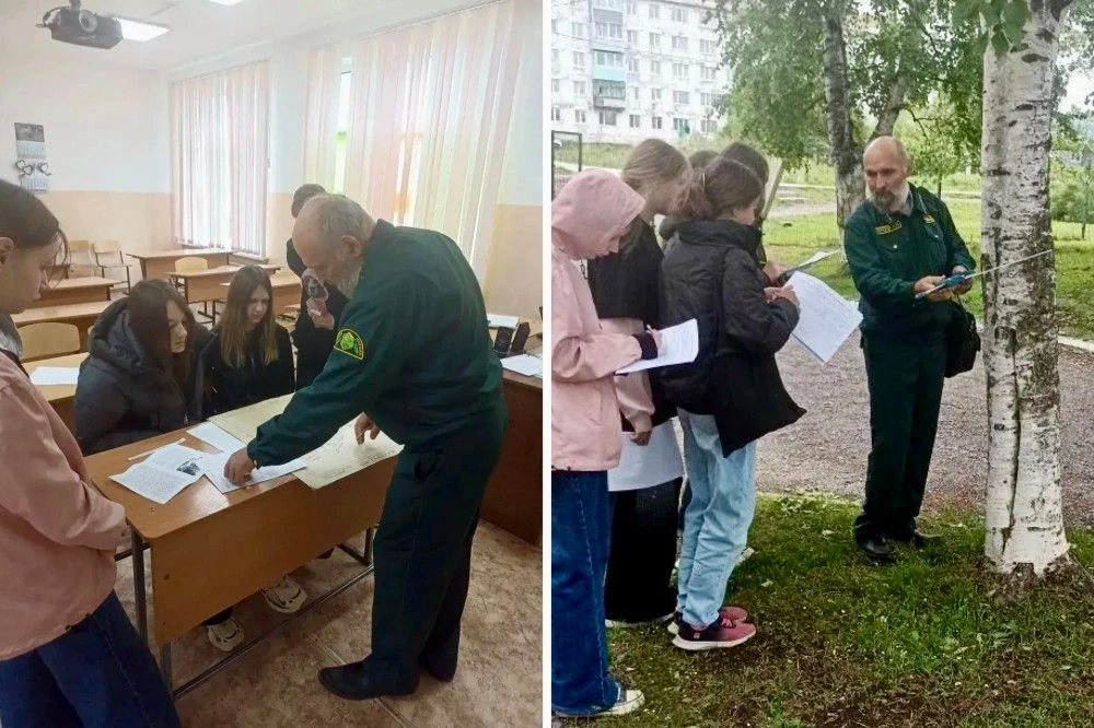 Начало июня у школьных лесничеств Приморья выдалось насыщенным 🌳
 
📏 Ребята из школьного лесничест