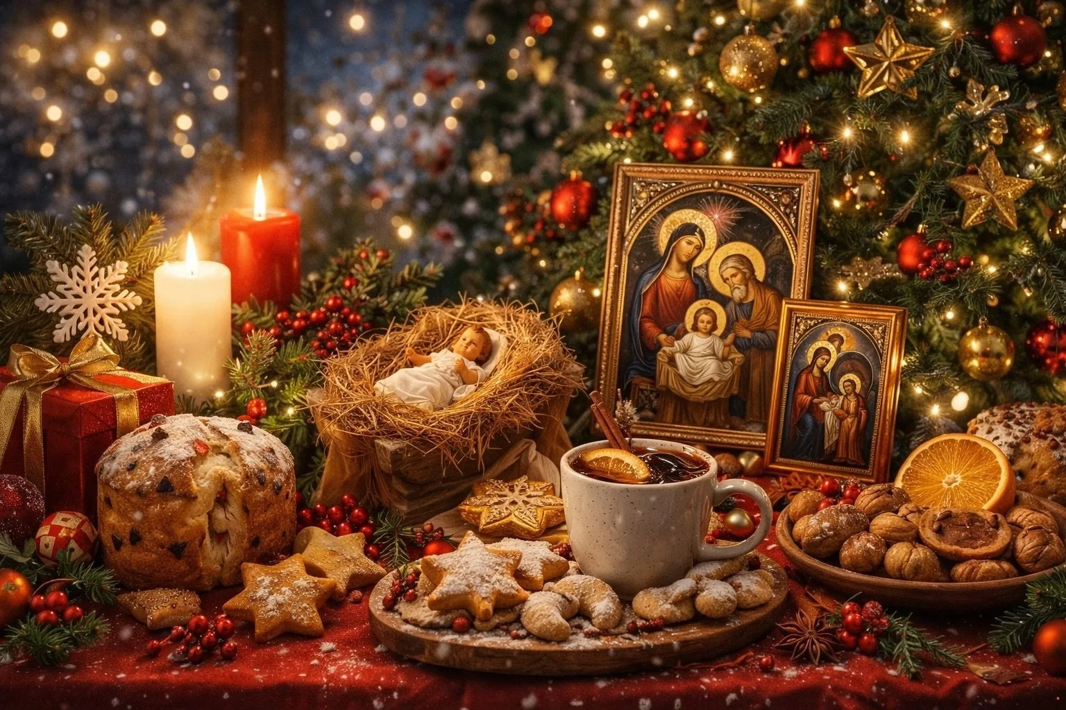 С Рождеством! 🌟  
Пусть в доме будет тепло, в сердце покой, а в жизни чудо.
