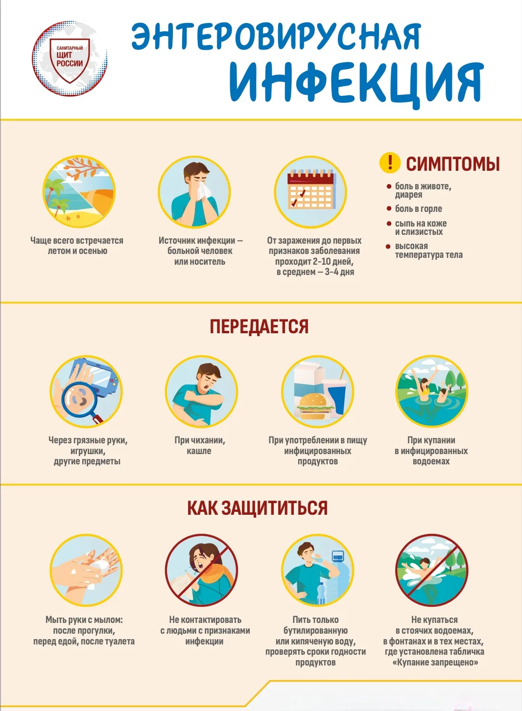 ОСТОРОЖНО‼️ 
ЭНТЕРОВИРУСНАЯ ИНФЕКЦИЯ‼️