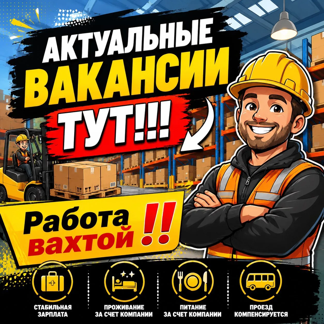 🥨🥨🥨


🔥 НОВЫЕ ВАХТЫ — МОСКВА / МО / РЕГИОНЫ 🔥

🏠 Жильё бесплатно | 🍔 Питание (где указано)

С