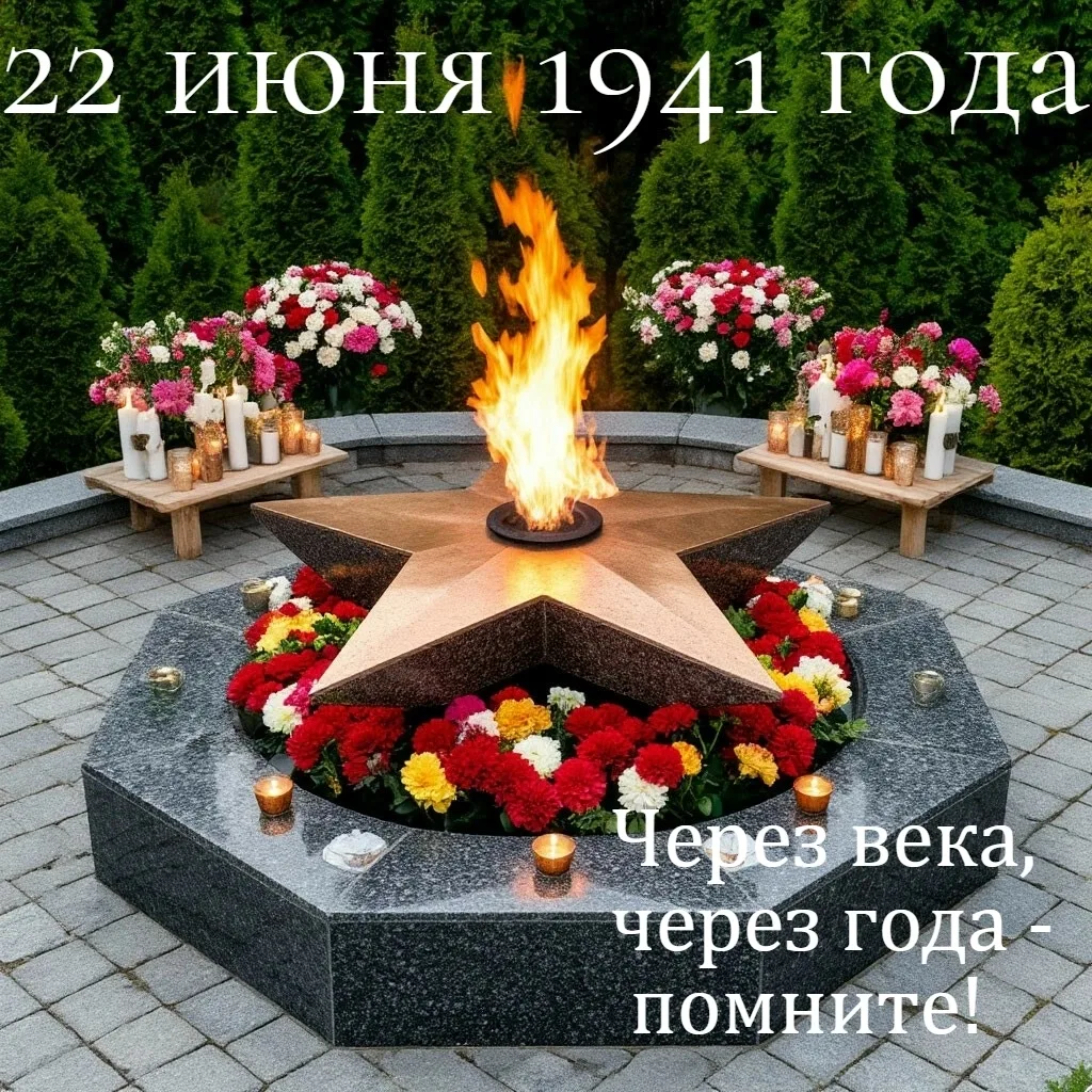 🕯 День памяти и скорби — это важная дата в истории России, отмечаемая 22 июня, когда вспоминают одн