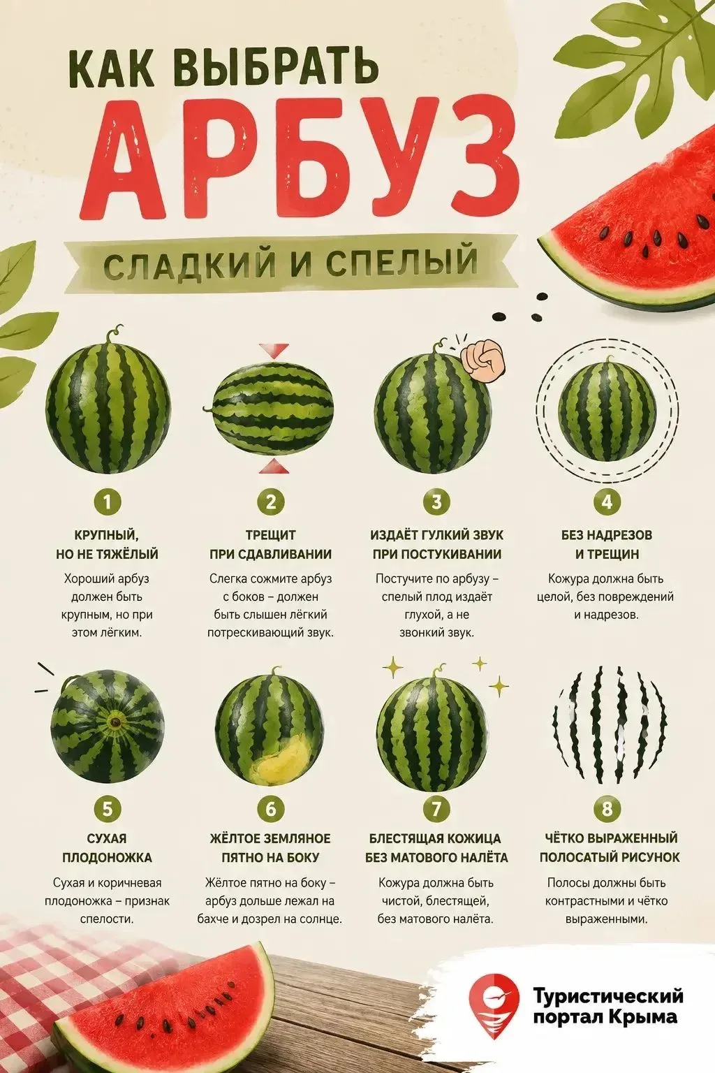 🍉Сегодня отмечается Всемирный день арбуза

Арбуз – один из гастрономических символов крымского авгу