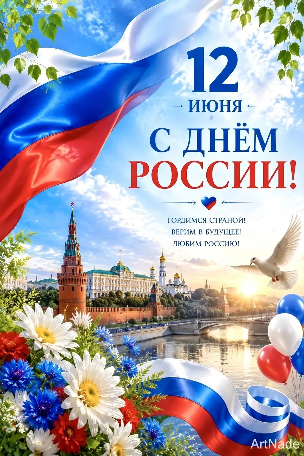 ✨ Поздравляю с Днем России🇷🇺 ! 
✅ Этот день — символ единения, гордости за наше многовековое насле