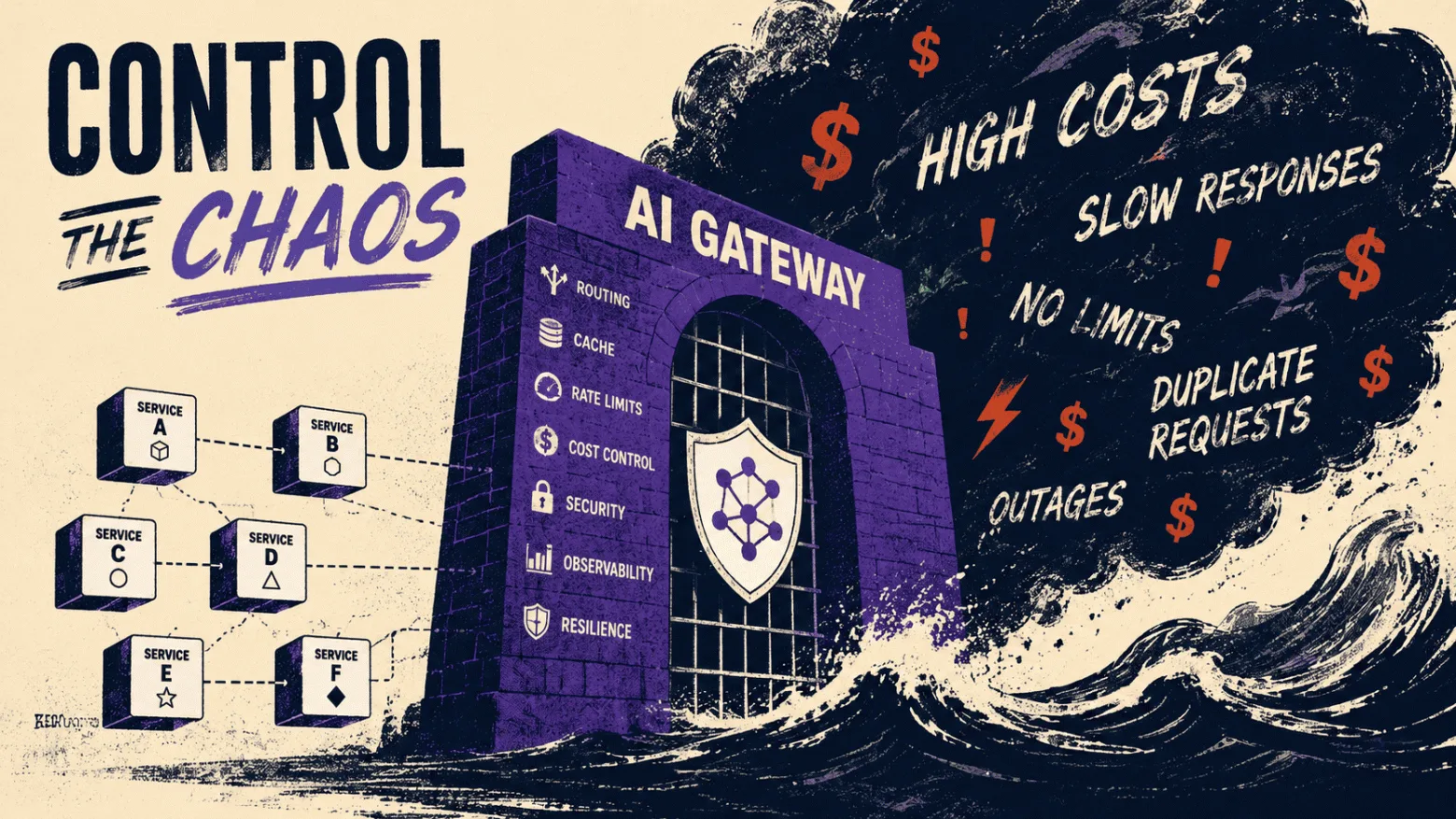 AI Gateway для микросервисов: гайд по интеграции LLM в 2026

В микросервисной архитектуре LLM быстро