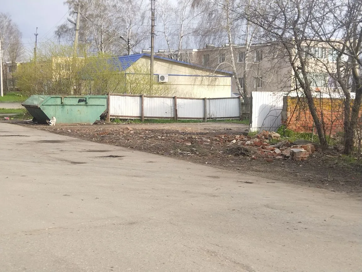 Осуществлена полная очистка несанкционированной свалки мусора около площадки ТБО на улице Гагарина.