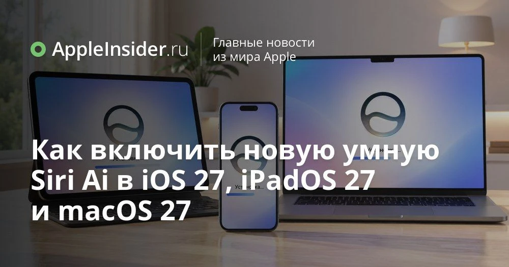 Как включить новую Siri AI в iOS 27 и Apple Intelligence на iPhone, iPad и Mac

Кажется, Apple након