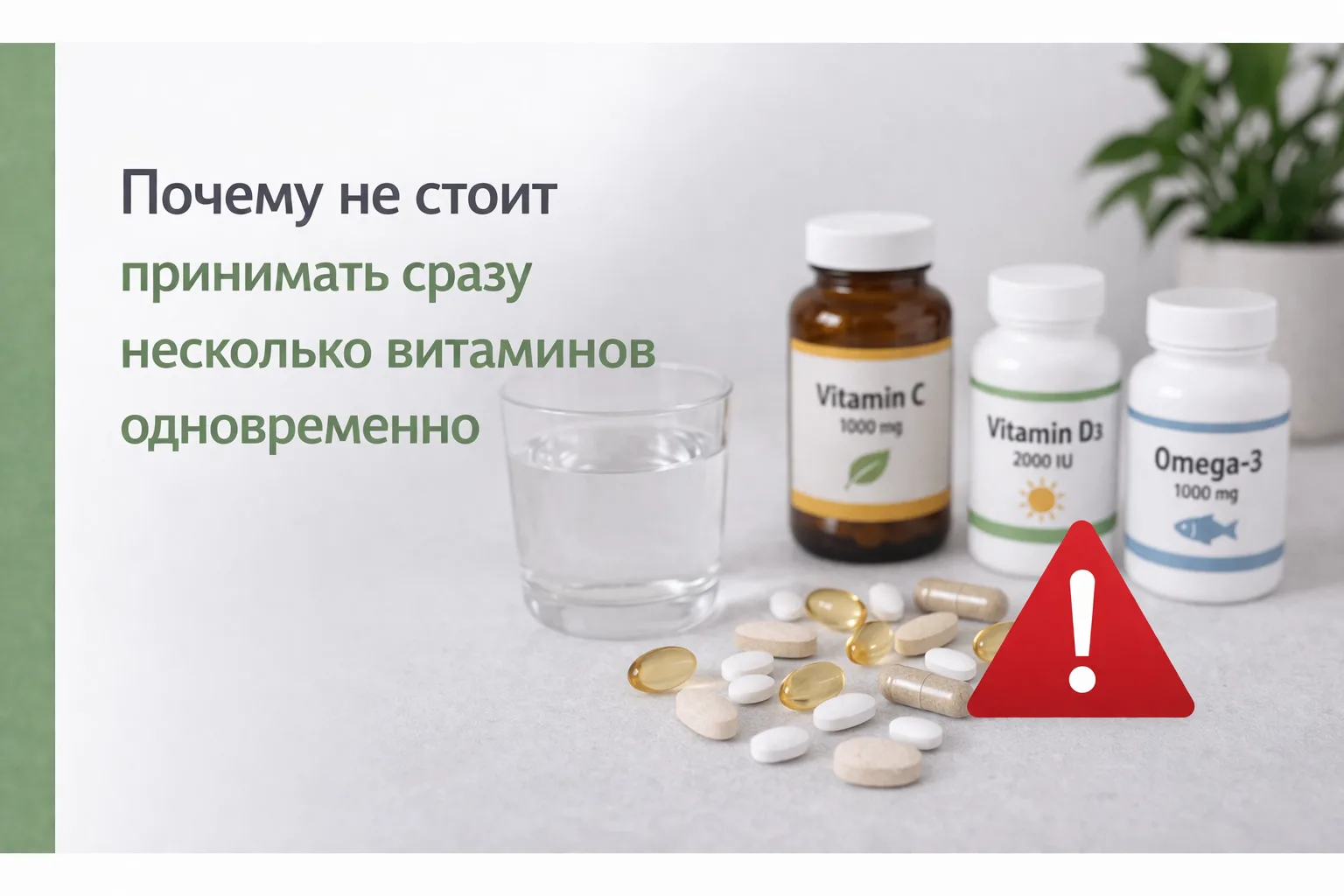 💊 Почему не стоит принимать сразу несколько витаминов одновременно

Многие думают: чем больше витам