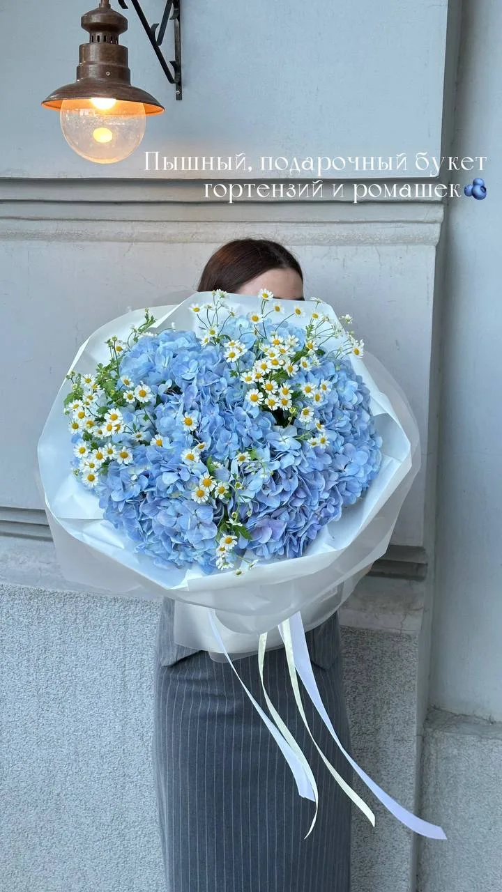 Гортензия+ромашка🌼
С радостью повторим в желаемом объеме🌿

Заказать:
•t.me/Malinaflowers
• +7(938)