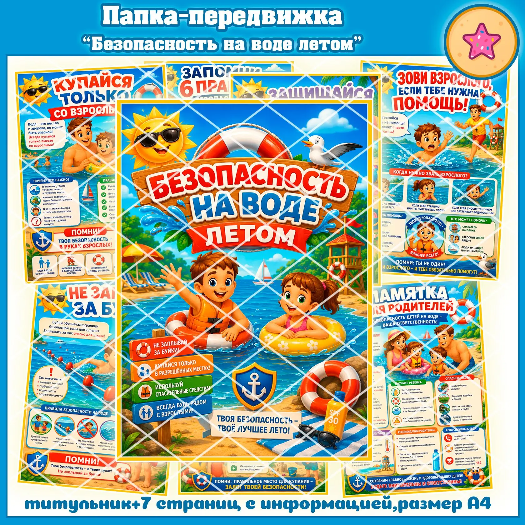 Передвижка "Безопасность на воде летом”
Скачать сразу в VK Donut: vk.com/wall-196567987_12790
Скачат