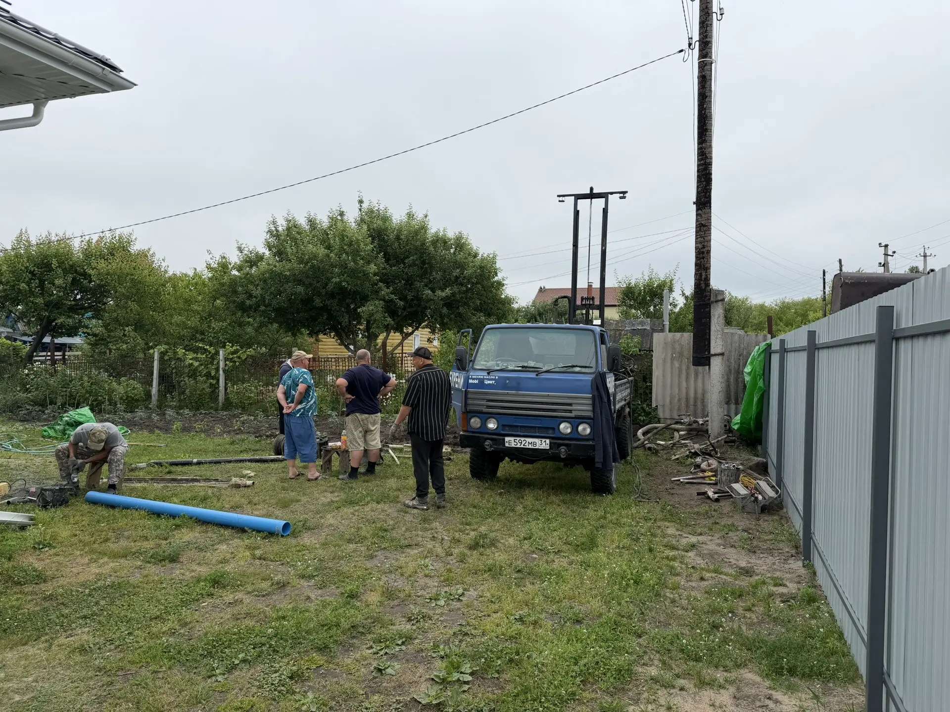 📍 СНТ «Ветеран», район Аэропорта.
Выполнили бурение скважины 48 метров на песок.

🔹 Вода — отлична