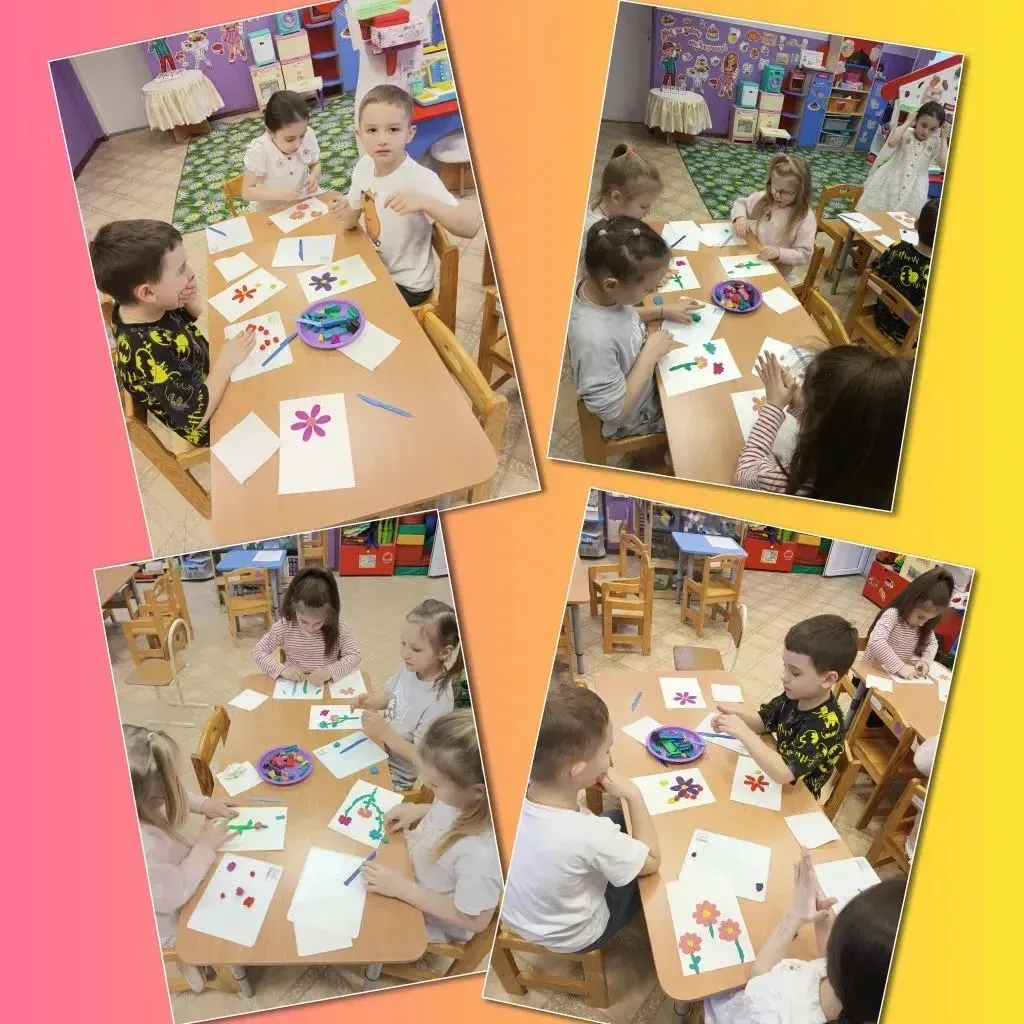 Старшая и подговительная группы- лепка - цветы 🌸🌺🌻🌹🌷🌼💐. 
8 Марта я красивый
Букет мамуле пода