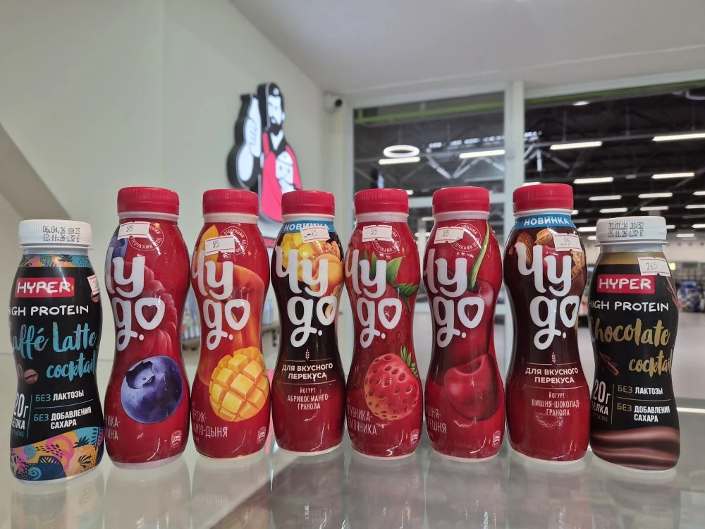 🥤 Новинка в ассортименте: йогуртные коктейли «Чу-до» и High Protein от HYPER!

У нас теперь — два ф