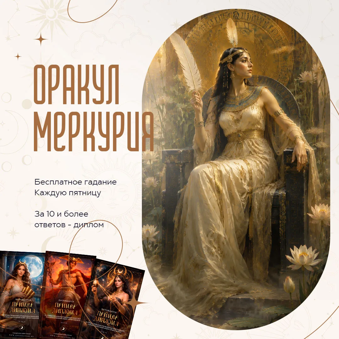 Друзья, Оракул Меркурия!
В акции выдаются Дипломы!

Присоединяйтесь: https://max.ru/join/v28B25c9xqh