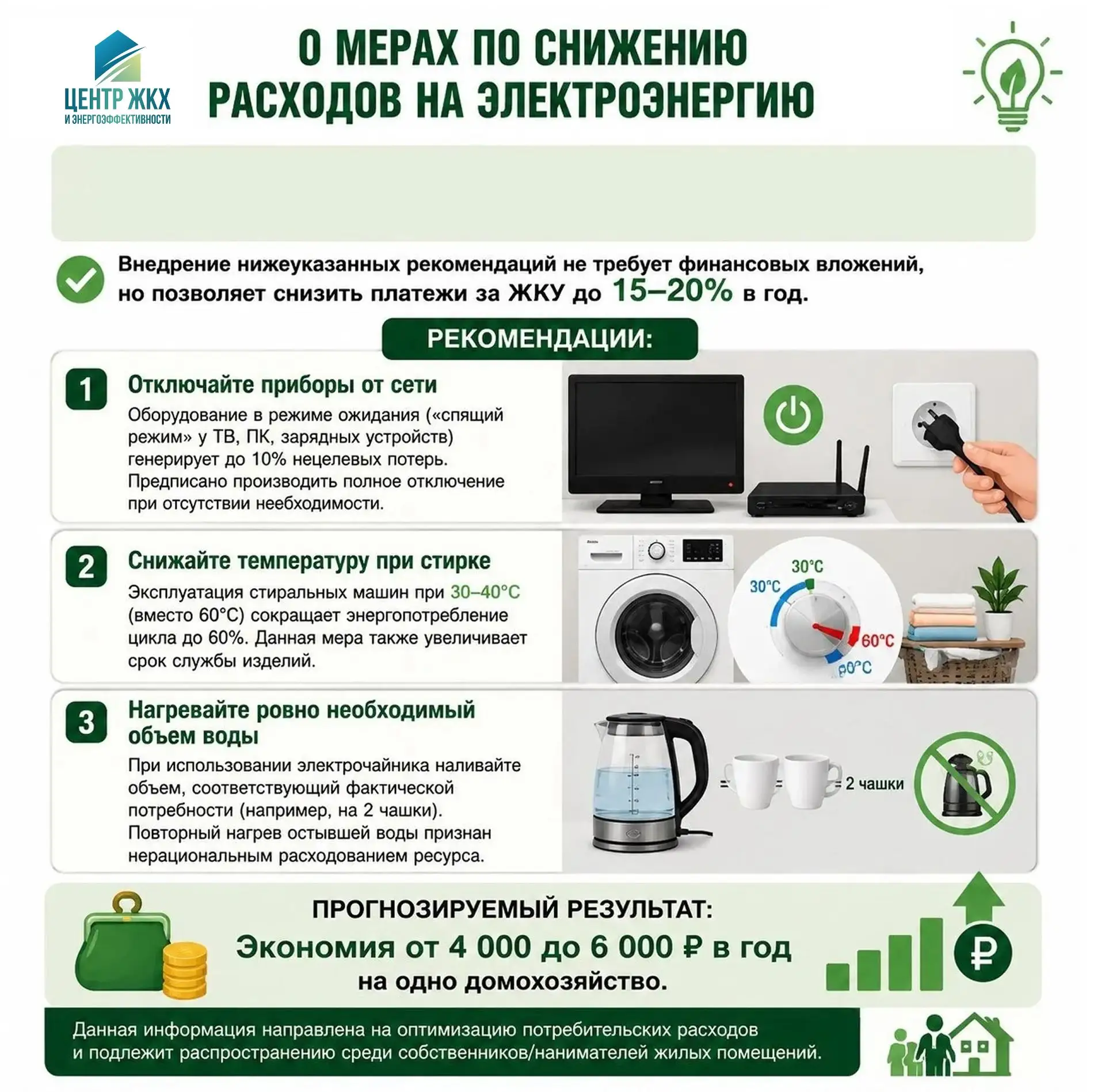 О мерах по снижению расходов на электроэнергию.
⁣
В рамках информационно-разъяснительной кампании по