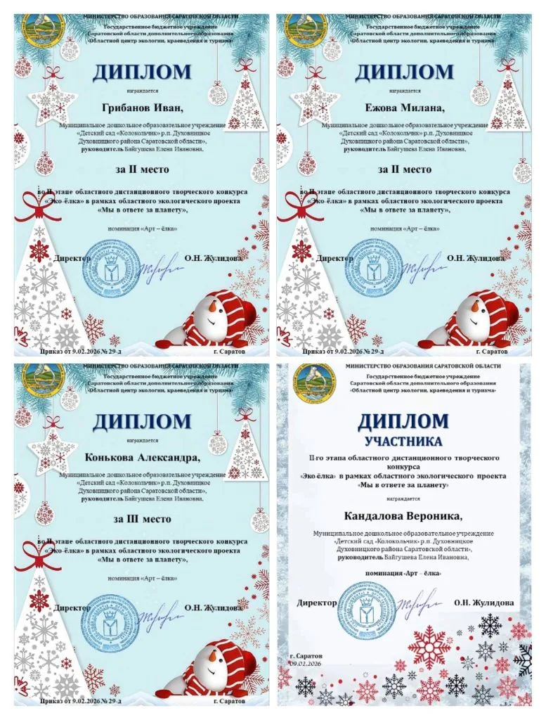 Поздравляем воспитанников группы "Одуванчик" (руководитель  Байгушева Е. И.) с почетными призовыми м