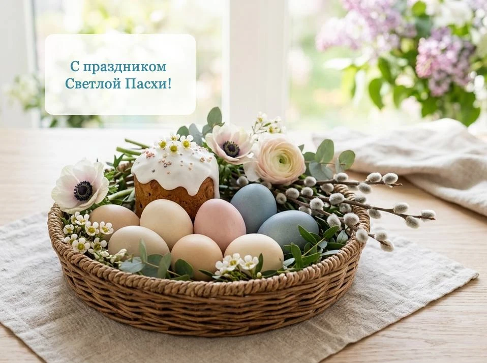 Всех православных от души поздравляем с праздником Светлой Пасхи! 

Пусть этот день принесёт мир, ра