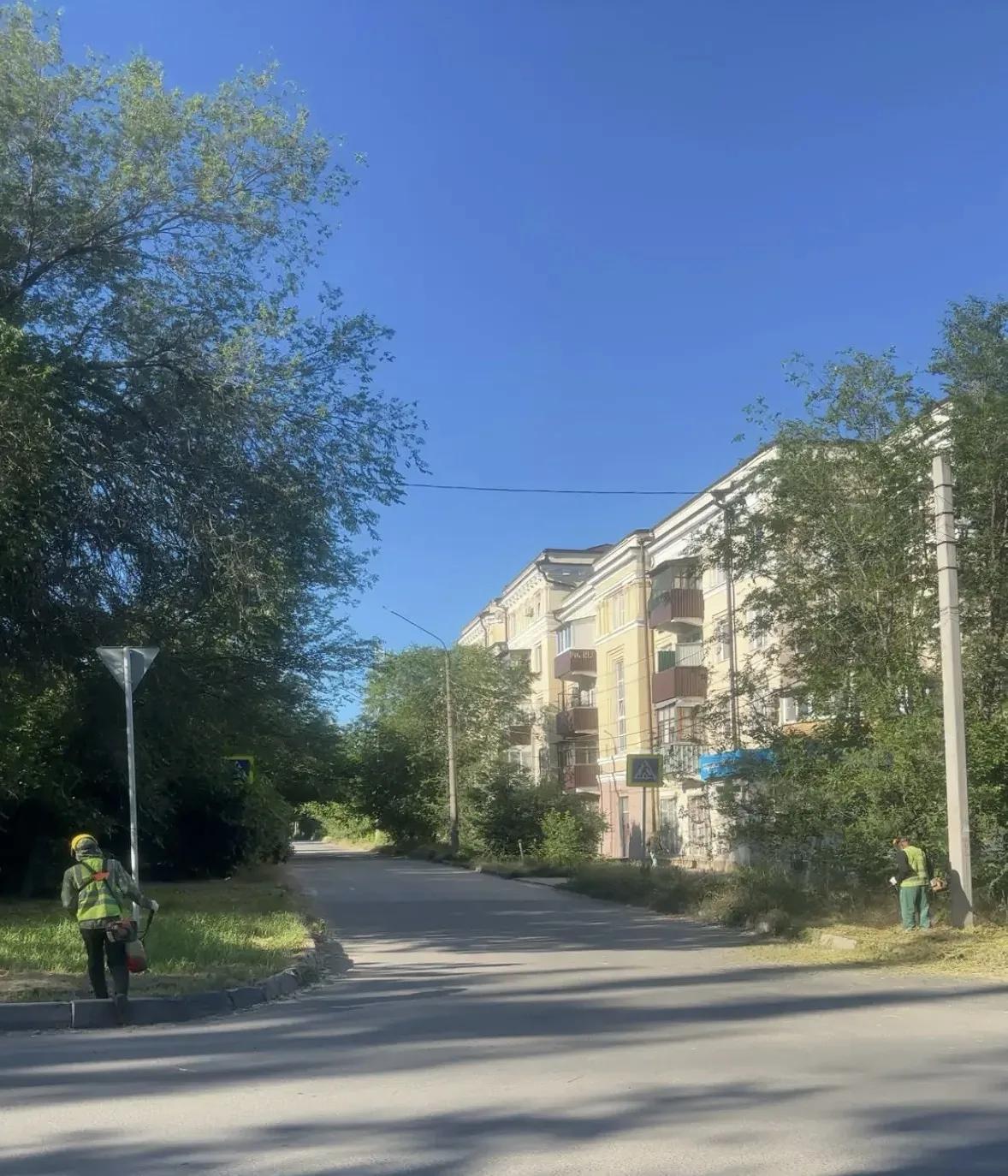В Новочеркасске активно ведется плановая работа по покосу сорной растительности. Мероприятия проводя