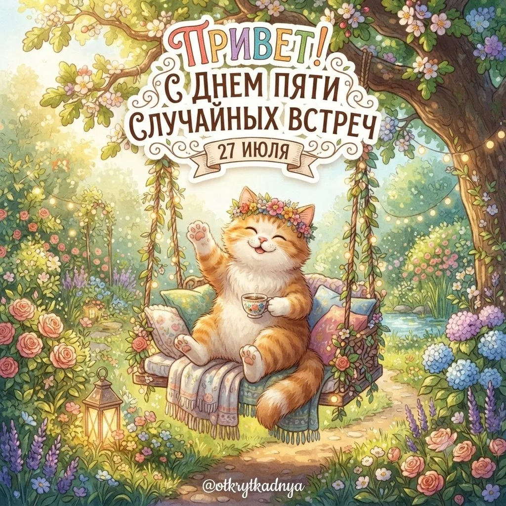 С дне пяти случайных встреч! 🎉

Выбрать открытку 💌
Мы в MAX