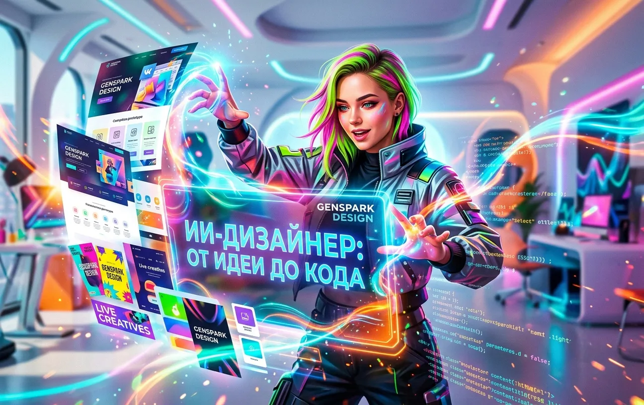 Новое обновление от Genspark: ИИ теперь собирает дизайн-макеты, баннеры и сразу превращает их в гото