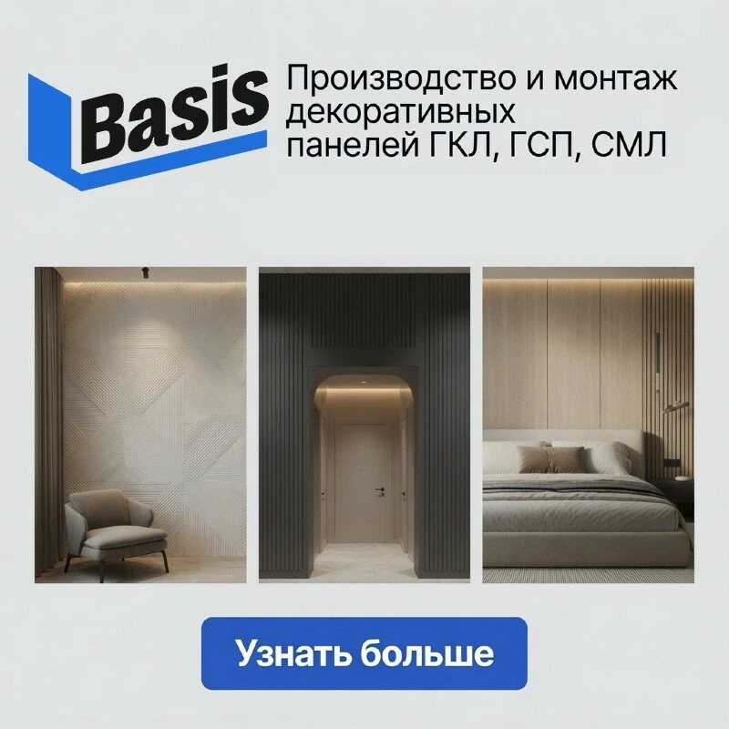 Декоративные панели Basis: стиль и надёжность!

Производство и монтаж декоративных панелей Basis (ГК