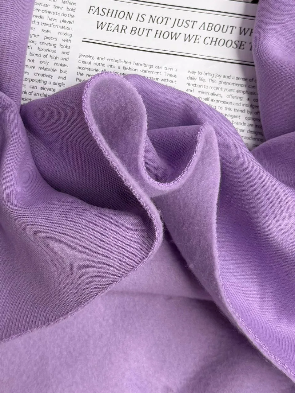 Футер, 3н-начес, хб/пэ 70/30, Турция 
💗Лаванда
💗Очень нежный, классический пухляш с мягким начесик