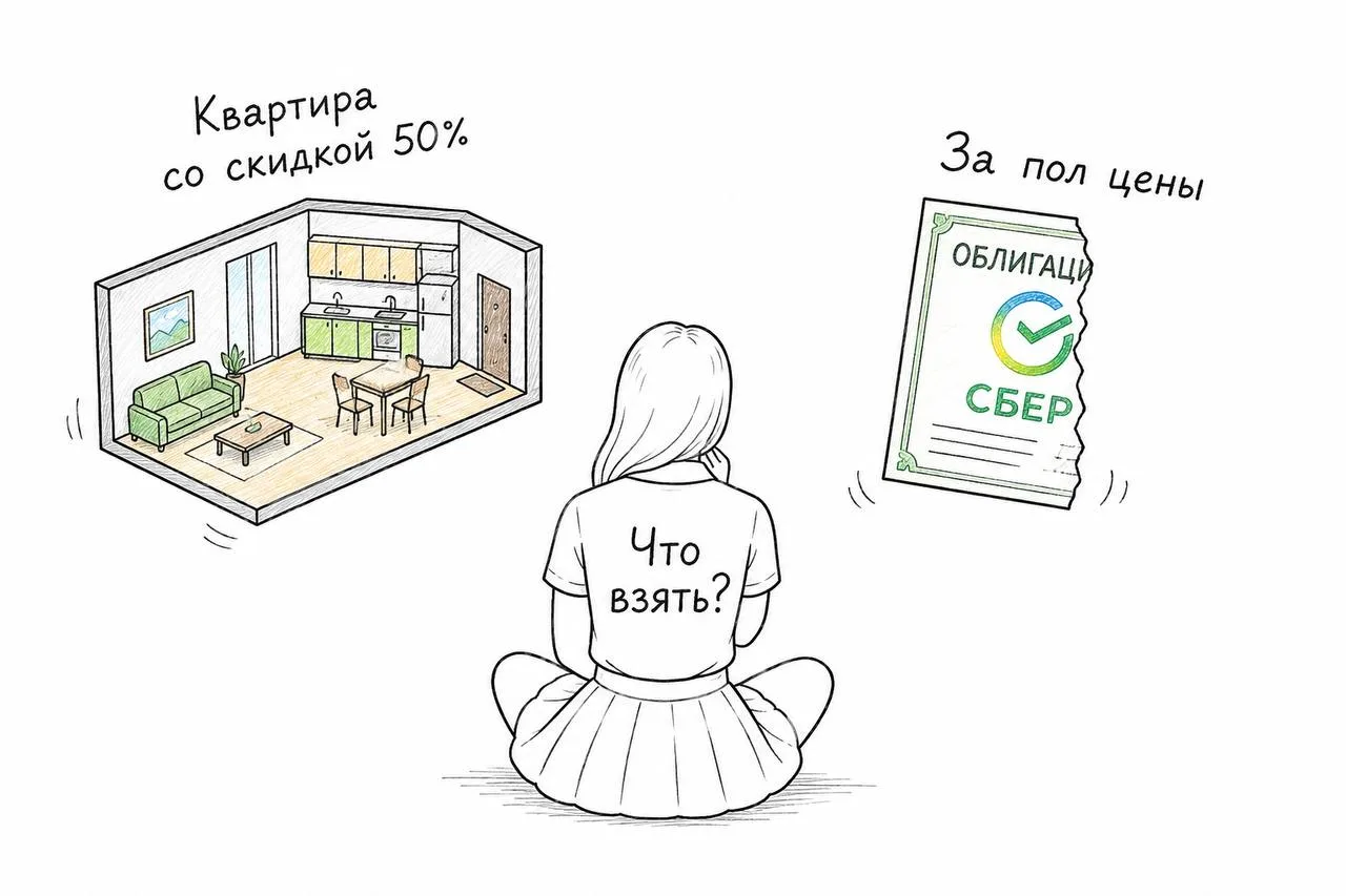 Квартира со скидкой 50% или облигация с такой же скидкой…. На чем больше заработаем в ближайшие 5 ле