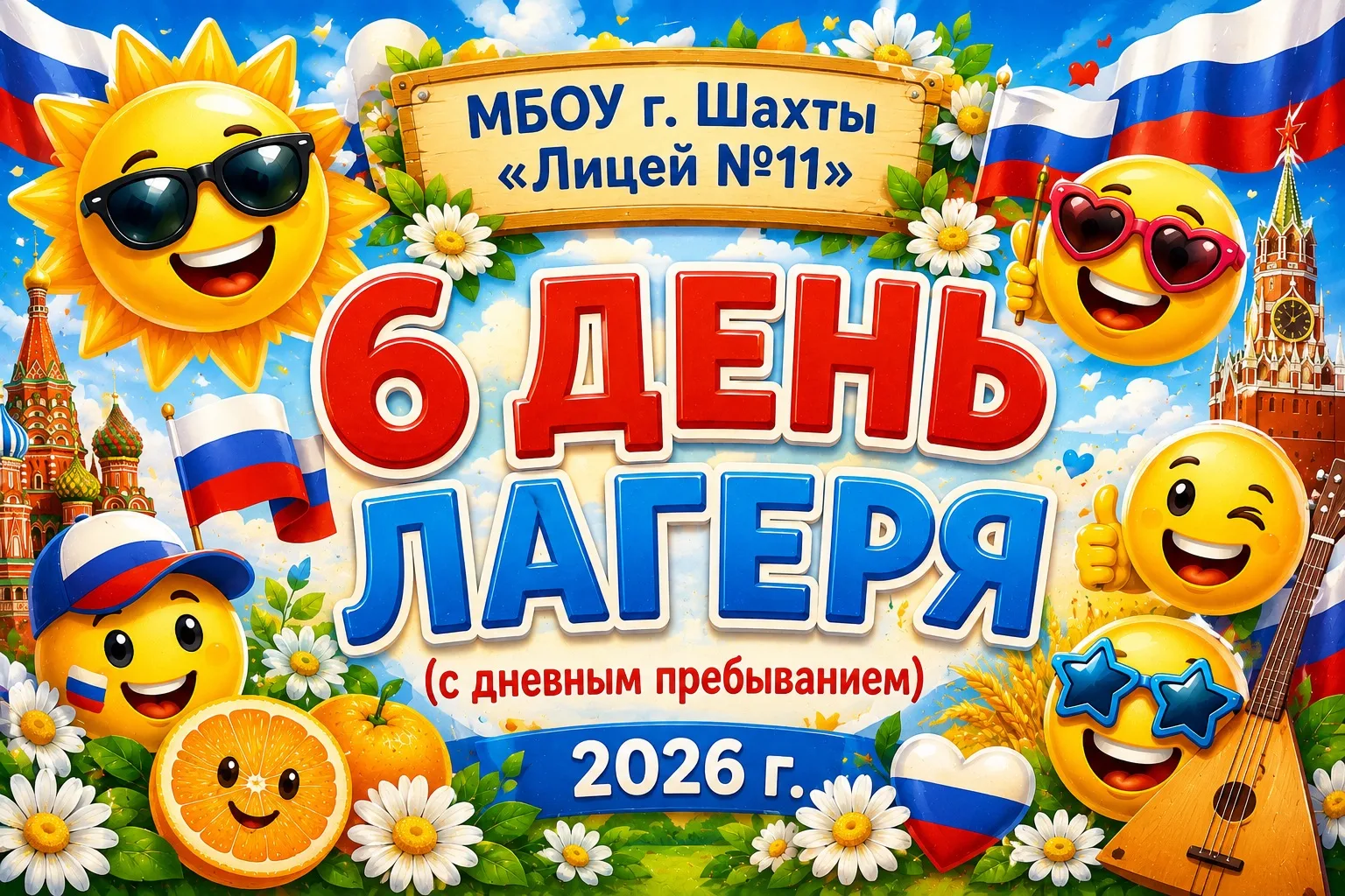 🇷🇺☀️ Праздничный день в лагере «Солнышко»! 

Сегодня,  11июня, в предверии главного государственно