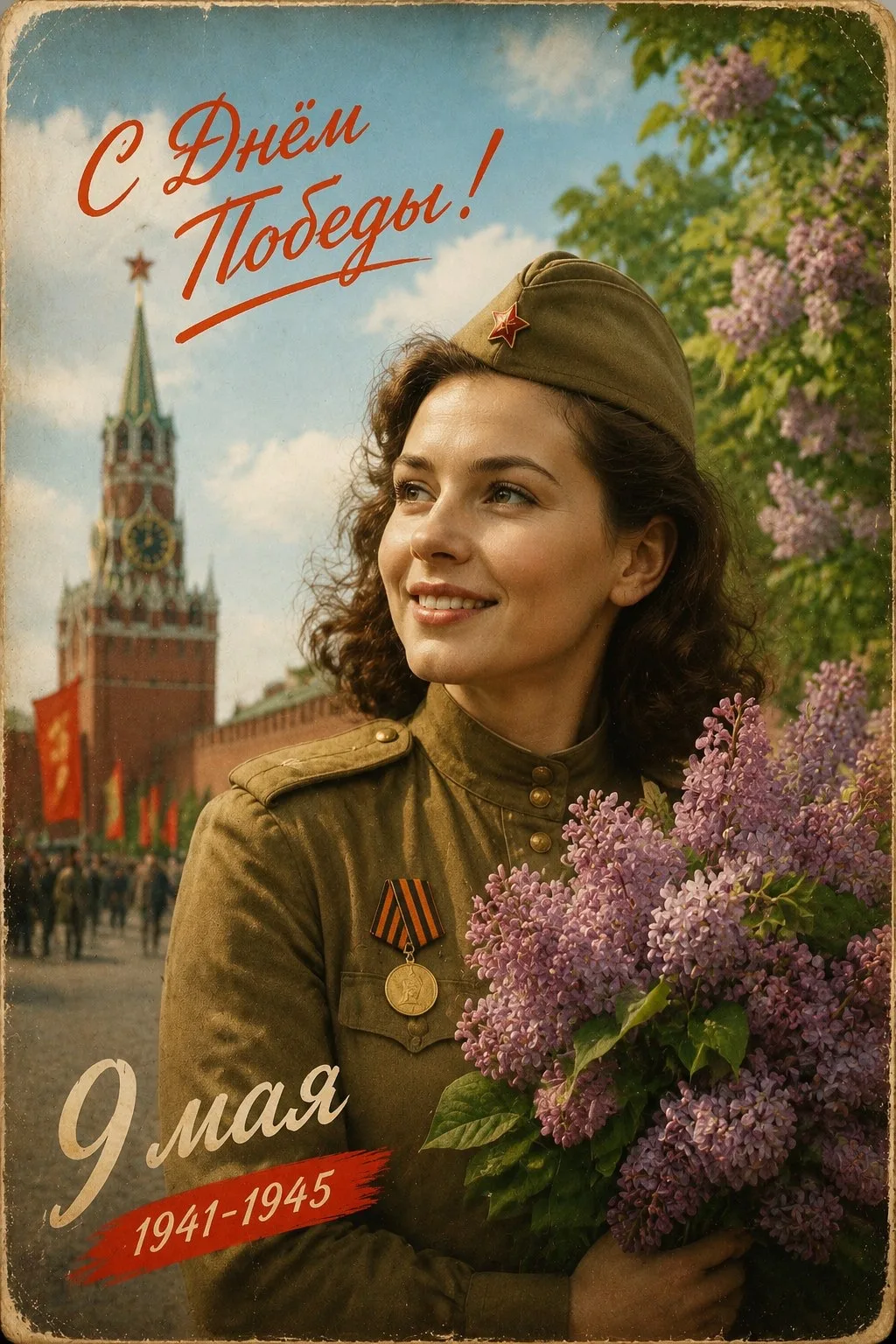С Днём Победы! Делюсь с вами открытками. Любую можете взять и поздравить близких. Мирного неба нам в