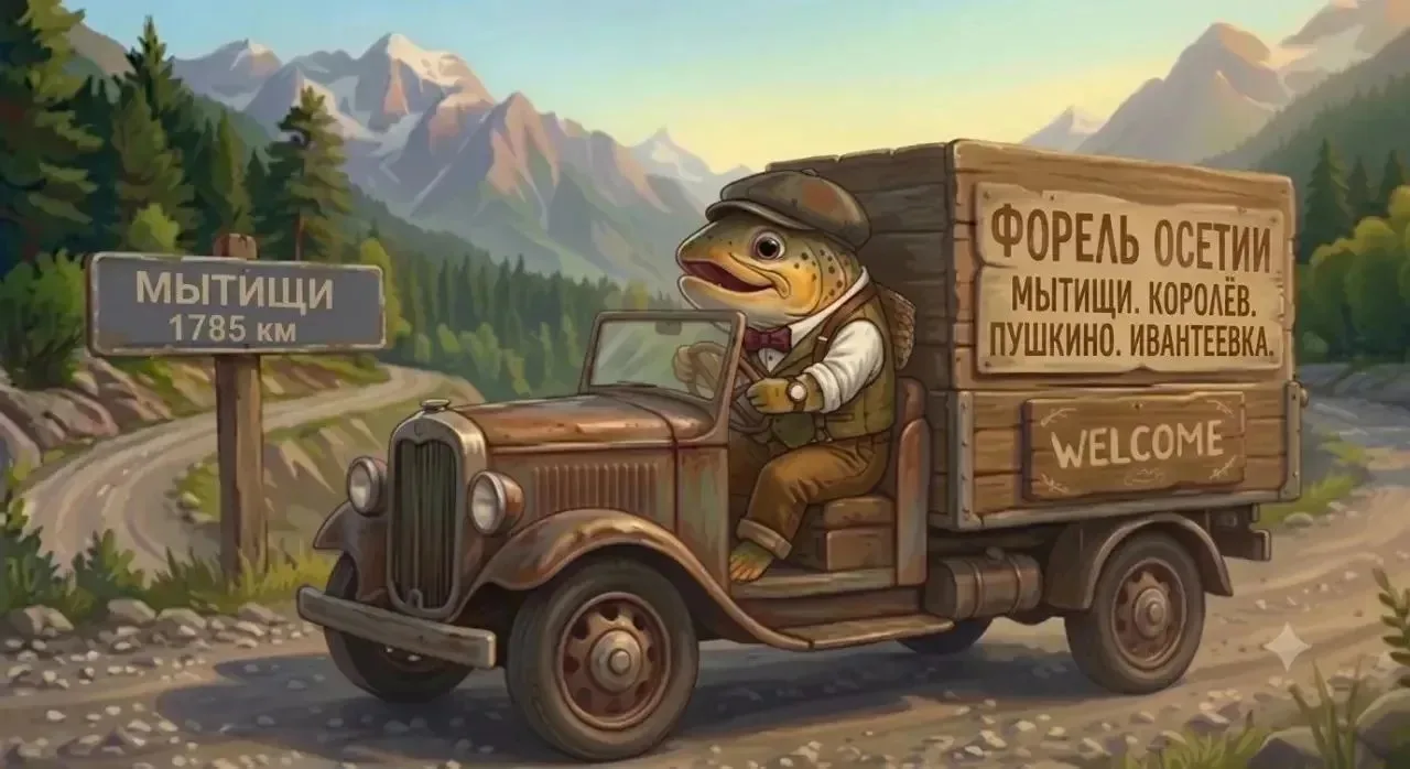 erid: 2W5zFHM6f8D

ФОРЕЛЬ ОСЕТИИ
Дорогие жители Мытищ,  Королева, Пушкина и Ивантеевки!

Порадуйте с