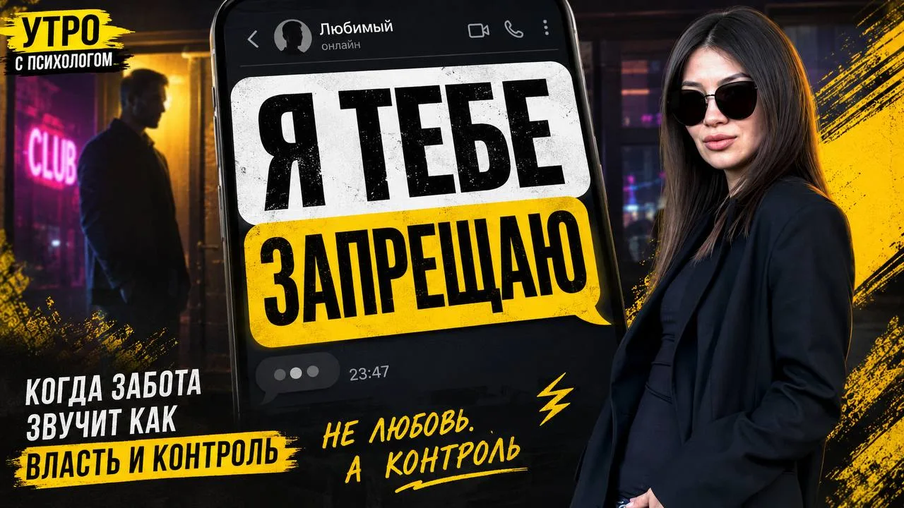 «Я тебе запрещаю» — это забота или уже контроль?

В новом выпуске «Утро с психологом» разбираем:

• 