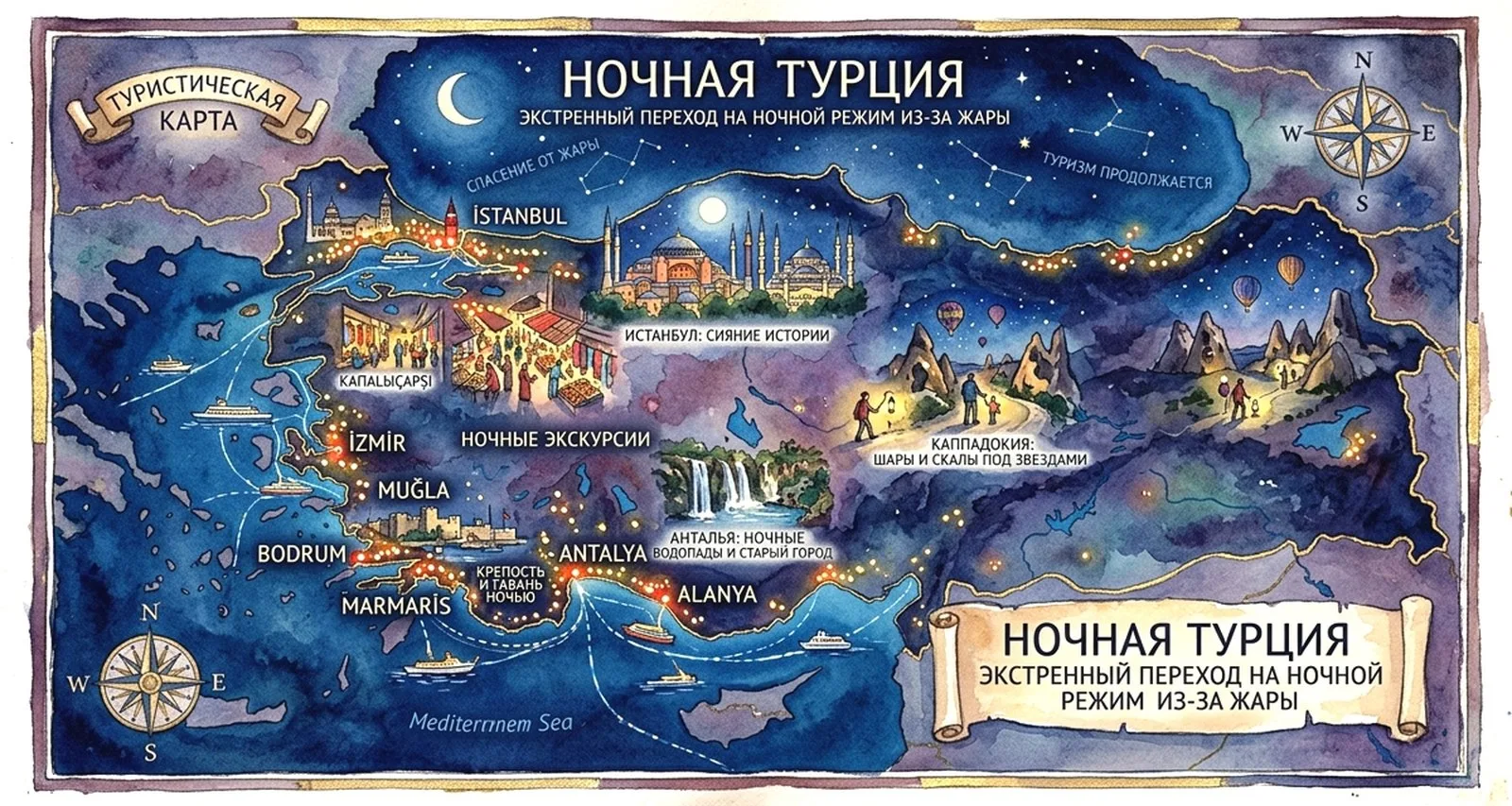Сон отменяется: из-за адской жары курорты Турции экстренно перешли на ночной режим 

В индустрии гос