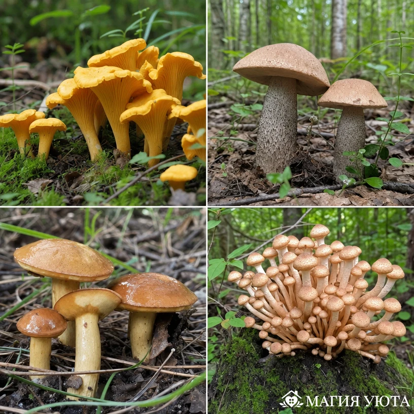 Июнь - и тихая охота открыта 🍄

🌿 В лесу уже можно встретить лисичек, подберёзовики, маслята и лет