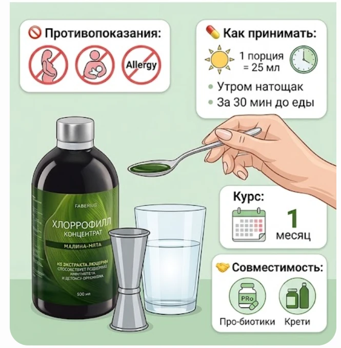 КАК ПИТЬ ХЛОРОФИЛЛ С МАКСИМАЛЬНОЙ ПОЛЬЗОЙ? 🛑

Закрываем тему нашей зеленой новинки. Чтобы БАД срабо