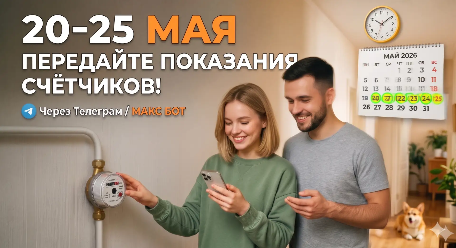 ⏰ Тик‑так, друзья! Часы тикают, а счётчики — считают…

Давайте вместе сделаем так, чтобы квитанции б