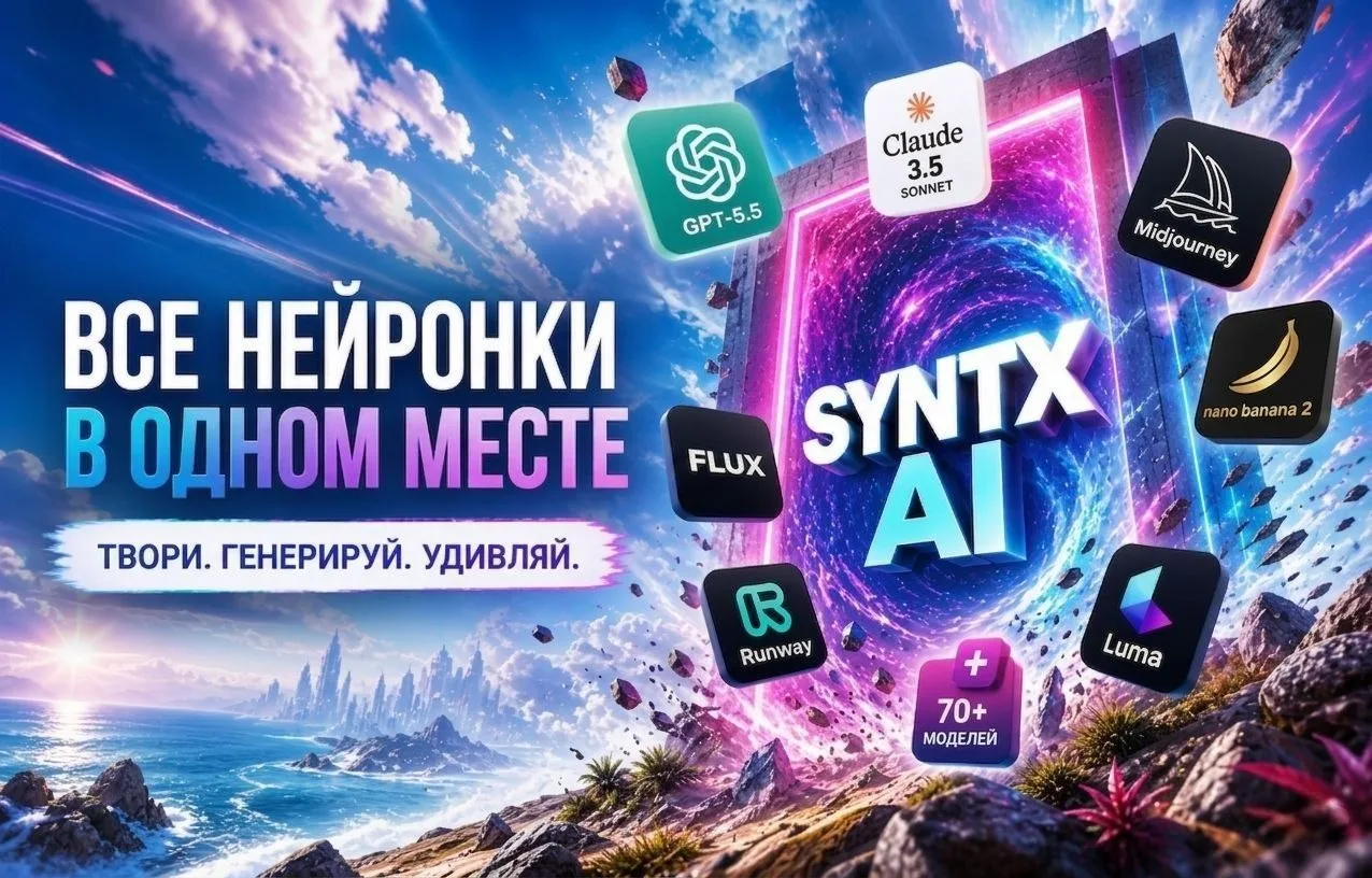 ⚡️ Нашёл удобный сервис для работы с нейронками

Раньше держал кучу подписок и постоянно искал, где 