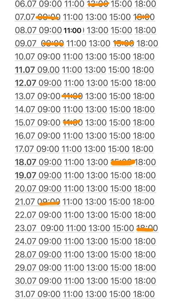 29.06-05.07 отпуск! 
Планируйте свои окошки заранее ❤️


👁Окна на июль 🌹 
Если вас интересует запи
