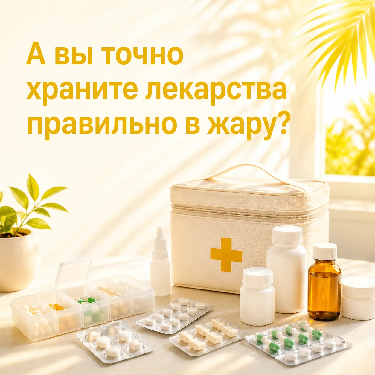 Лекарства и жара: где точно нельзя хранить аптечку 💊

Когда на улице +30, мы обычно думаем о воде, 