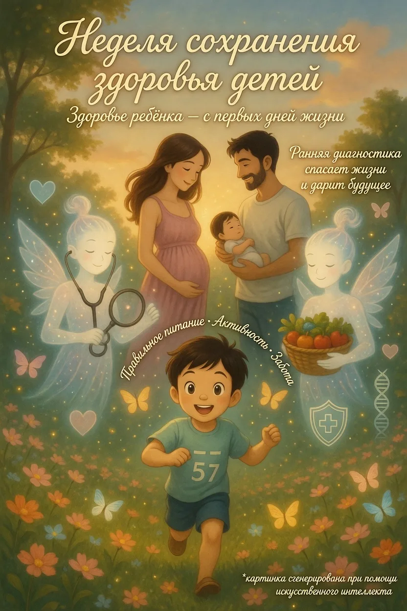 Неделя сохранения здоровья детей!

Здоровье ребёнка закладывается с первых дней жизни.
Одной из важн