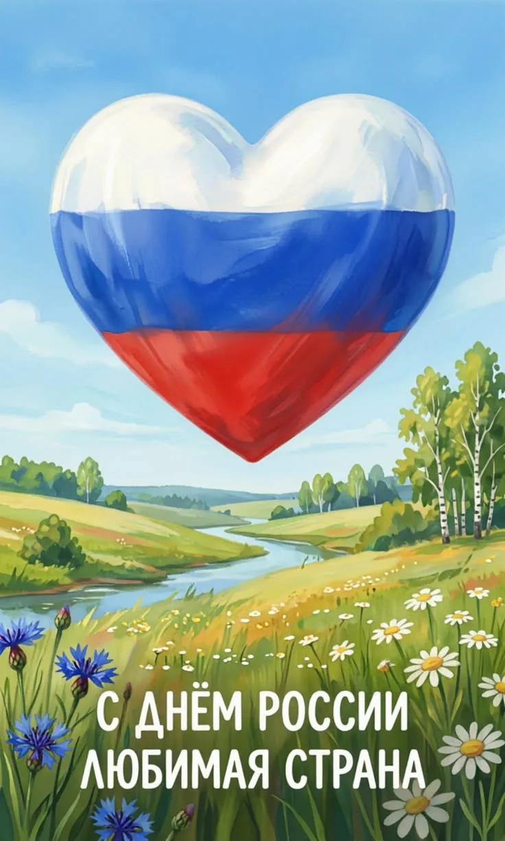 С Днём России! 🇷🇺 
Желаем мира, добра и гордости за нашу страну. Пусть в каждом доме будут тепло и