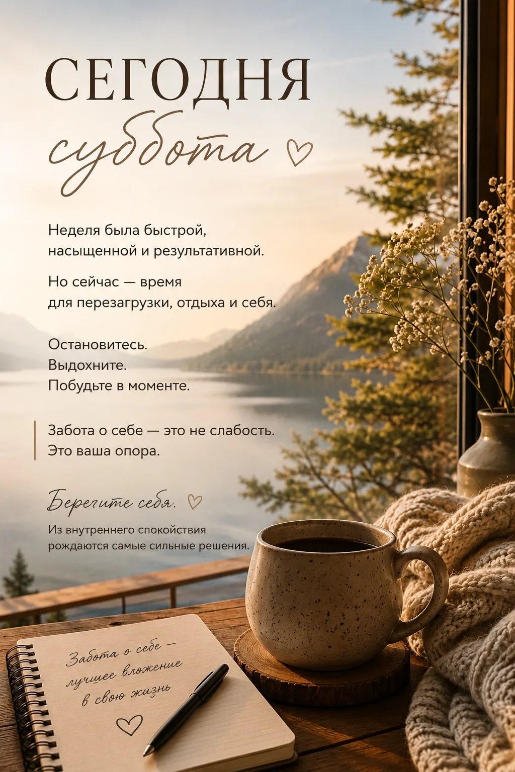 Сегодня суббота.

Неделя пролетела так быстро, что, кажется, только вчера был понедельник.

Было мно