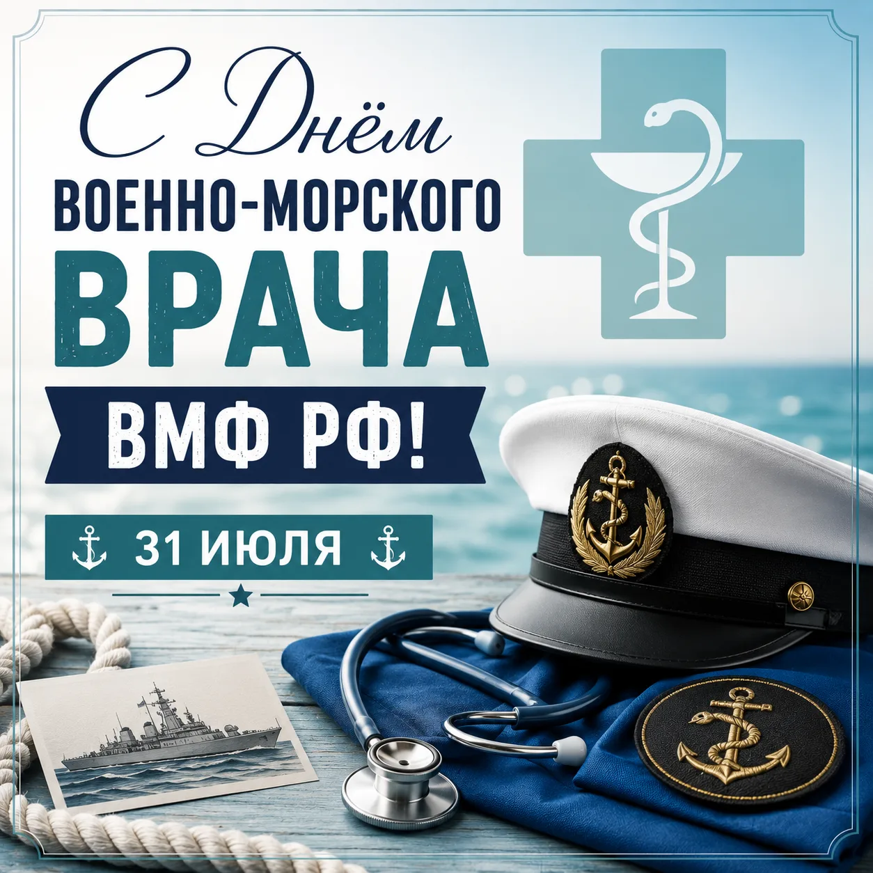 С Днём военно-морского врача ВМФ РФ! ⚓️

💌 Открытки в МАХ – Подписаться