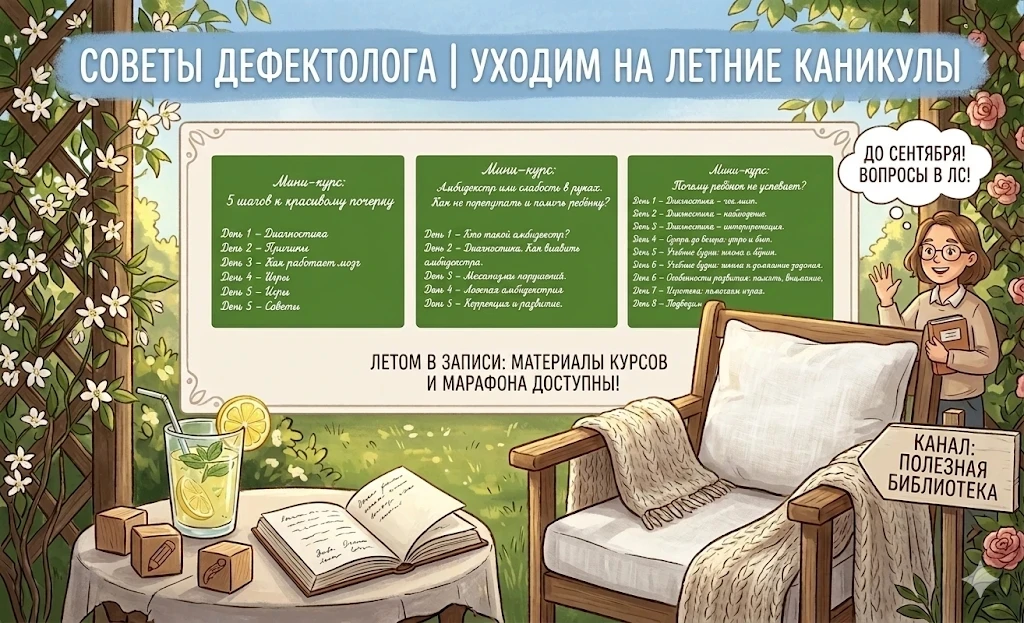 ☀️ «Советы от дефектолога» уходят на летние каникулы! ☀️

Дорогие родители и коллеги! Наш активный у