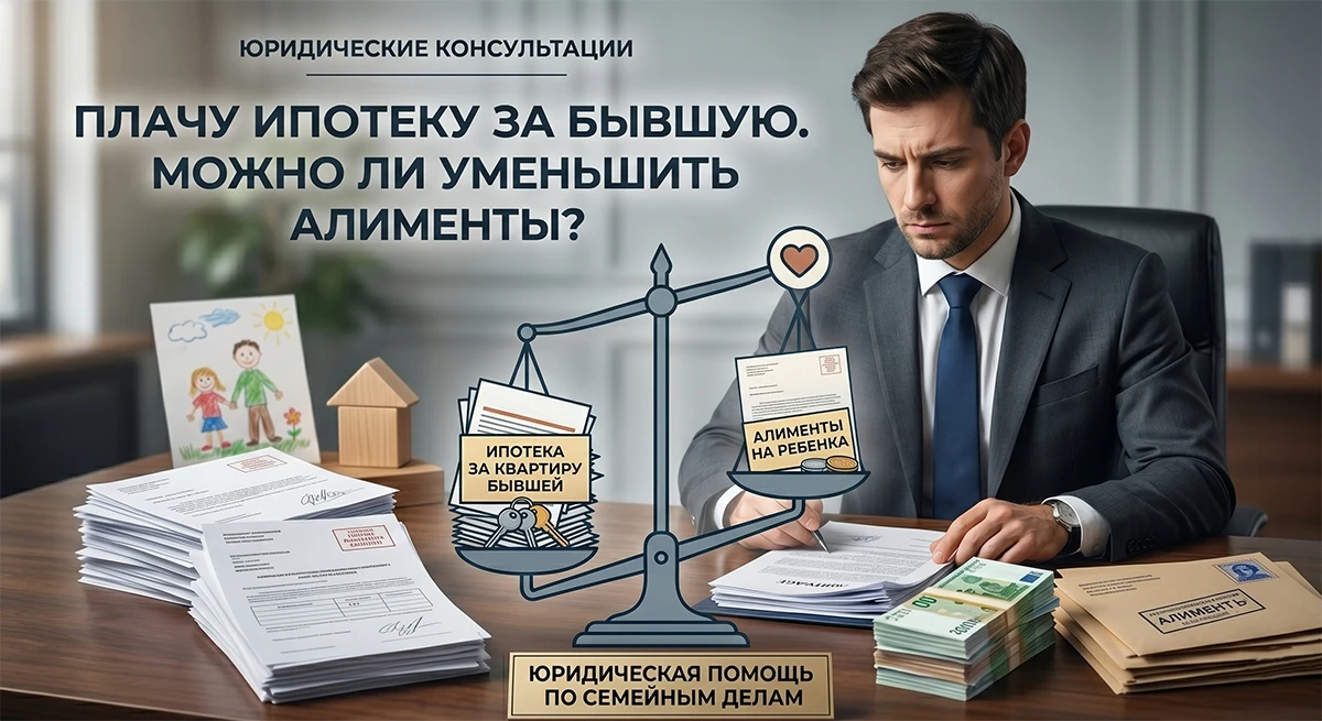Вопрос от подписчика:
«Добрый день. Разводимся с женой, есть общая дочка. Квартира в ипотеке, плачу