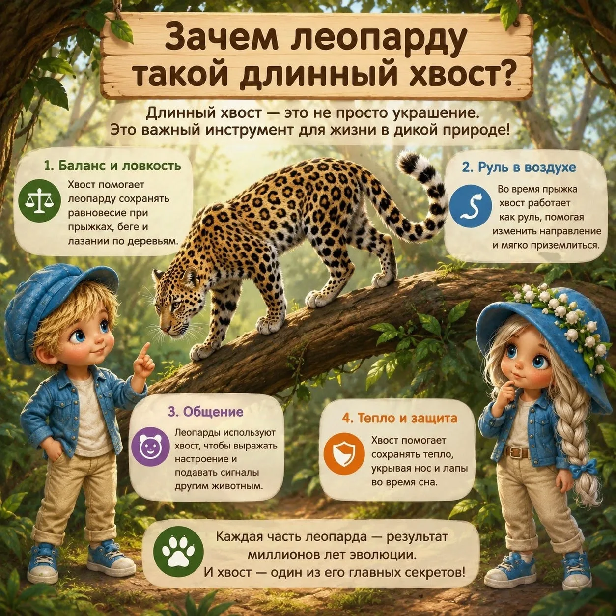 А вы знали, зачем леопарду такой длинный хвост?

Длинный и роскошный хвост дальневосточного леопарда
