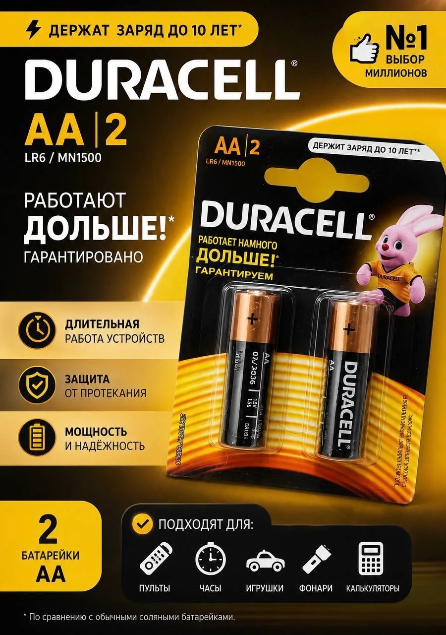 🌟 Батарейки Duracell🌟

💰 Кешбэк - 100%
❌ Цена на ВБ – 250₽
💎 Цена для вас – 0₽

〰〰〰〰〰〰〰〰〰〰〰〰
❕Ус