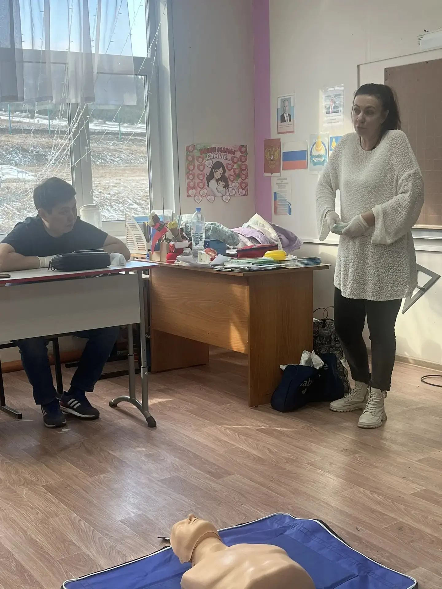 ❗В субботу 28.03.2026 на базе МБОУ "Барская ООШ" прошла курсы "Обучение приемам оказания первой помо