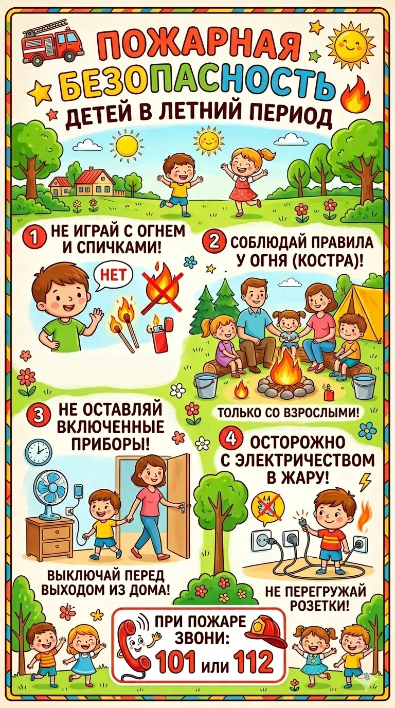 ⚠ВНИМАНИЕ❗
   Вот и наступили долгожданные летние каникулы – чудесное время, которое так ждут дети. 