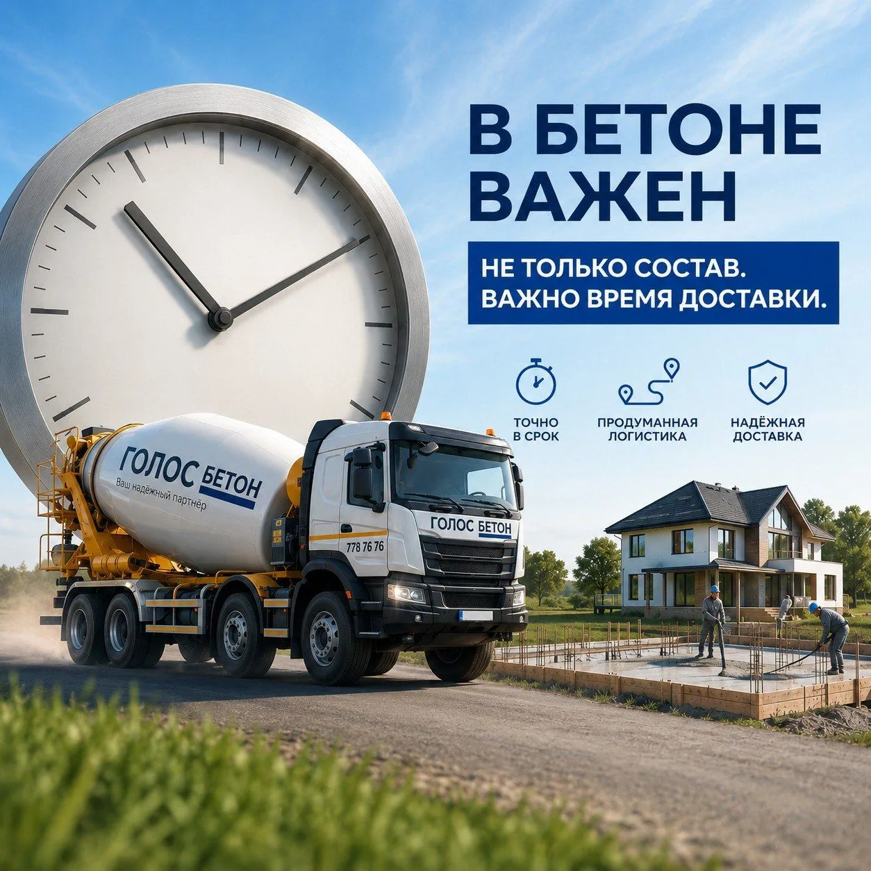 Почему бетонщики боятся пробок?

Казалось бы, что такого.
Ну постоит миксер лишние 20–30 минут.
Не м