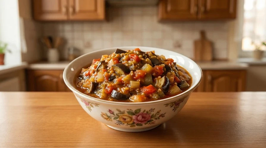 Холодная икра из баклажанов
— Настоящий вкус лета!
~190 руб.
~КБЖУ на всю порцию (около 4 порций): 8