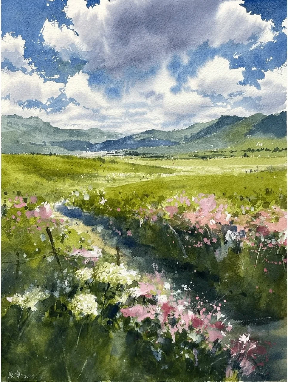 Пейзаж акварелью
Художник lingfeng

#акварель